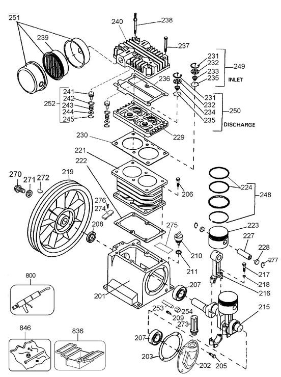 Emglo K15A8P Type 2 Compressor Partswarehouse